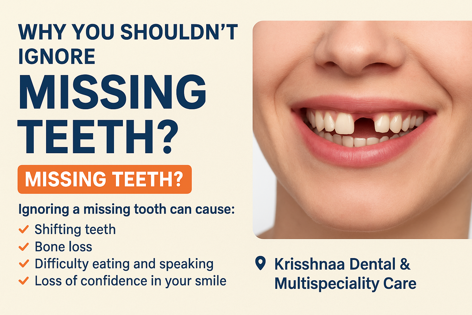 Why You Shouldn’t Ignore Missing Teeth?